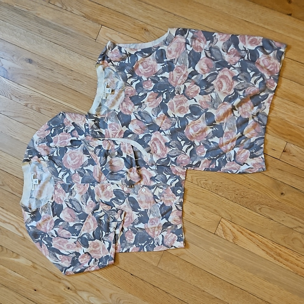 Banana Republic twin set (cardigan and top), size M